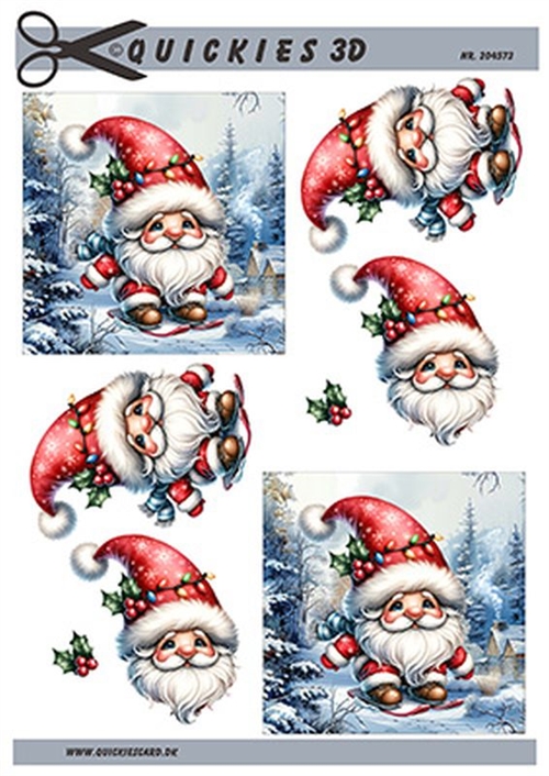 3D Nisse på ski